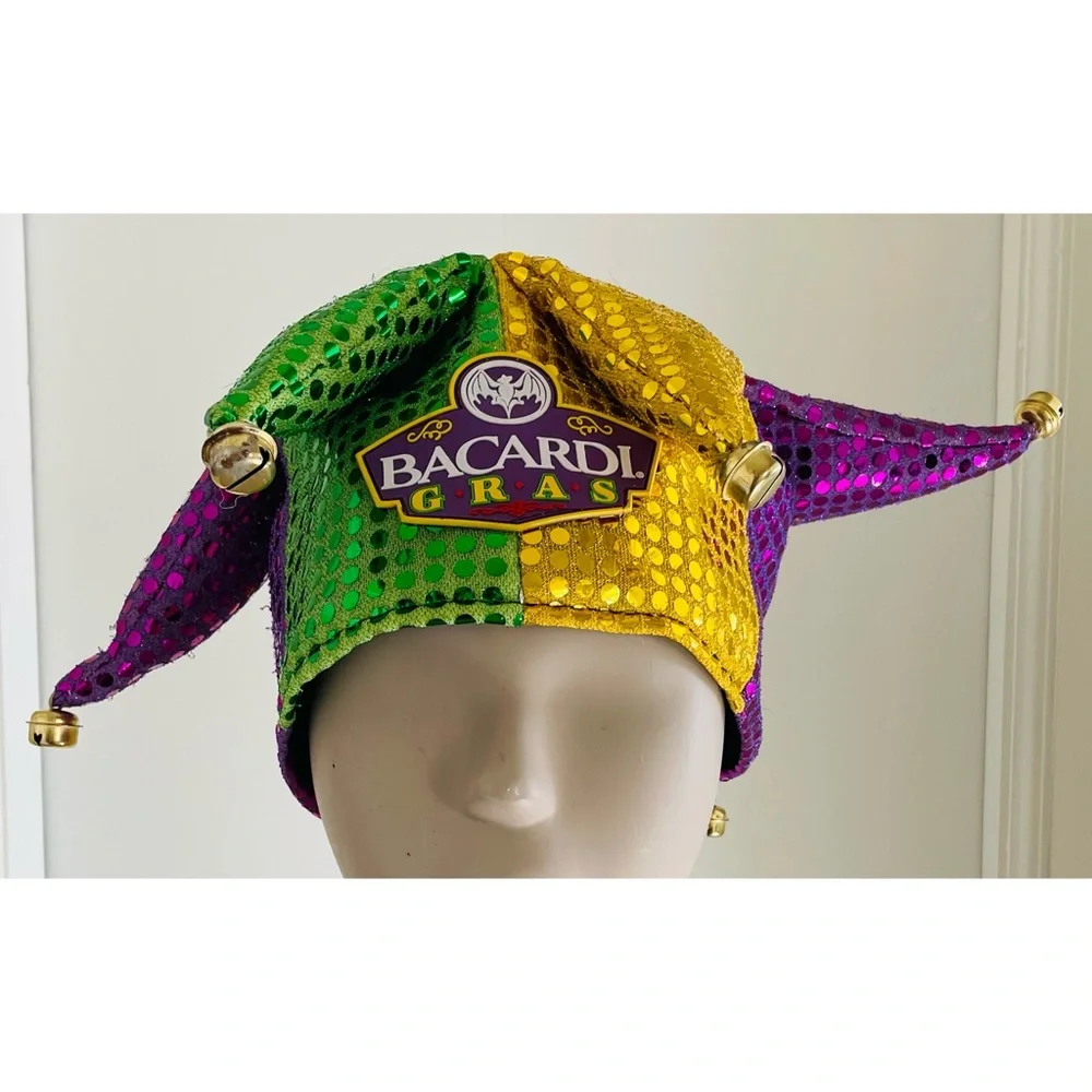 Rare Bacardi Mardi Gras Jester Hat